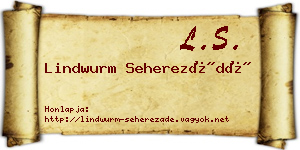 Lindwurm Seherezádé névjegykártya